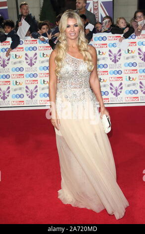 Christine McGuinness on the red carpet at The Daily Mirror Pride of Britain Awards, in partnership with TSB, at the Grosvenor House Hotel, Park Lane. Stock Photo