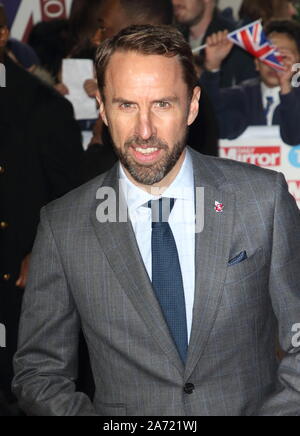 Gareth Southgate on the red carpet at The Daily Mirror Pride of Britain Awards, in partnership with TSB, at the Grosvenor House Hotel, Park Lane. Stock Photo