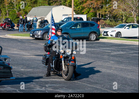 Bikers talking Stock Photo