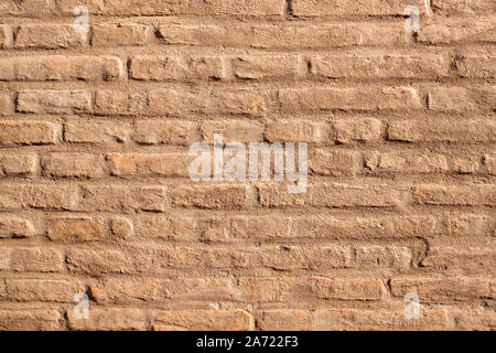 Medieval brick wall restored (detail) In Bologna downtown Stock Photo