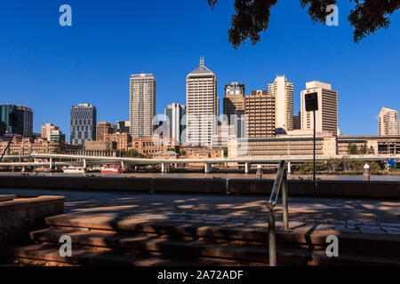 modern city view in a sunny day across the river, brisbane city, queensland australia Stock Photo