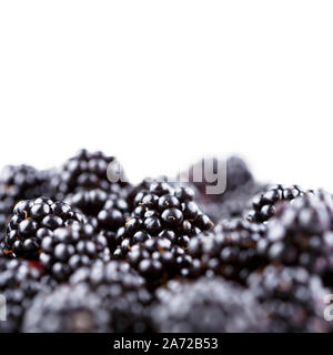 Blackberries isolated on white background. Stock Photo