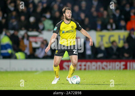 Burton Upon Trent, UK. 29th Oct, 2019. John-Joe O'Toole of Burton Albion (21) during the EFL Carabao Cup round of 16 match between Burton Albion and Leicester City at the Pirelli Stadium, Burton upon Trent, England. Photo by Mick Haynes. Editorial use only, license required for commercial use. No use in betting, games or a single club/league/player publications. Credit: UK Sports Pics Ltd/Alamy Live News Stock Photo