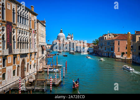 Ponte dell'Accademia bridge Venice Italy Stock Photo