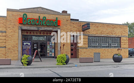 The Beachland Ballroom on Waterloo Road in the Collinwood neighborhood of Cleveland, Ohio, USA is a popular live music venue in the city. Stock Photo