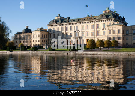 Front entrance, Drottningholm Palace (Sweden) Stock Photo