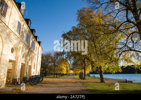 Front entrance, Drottningholm Palace (Sweden) Stock Photo