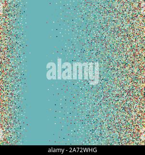 Flat colored ornament with retro halftone dots Stock Vector