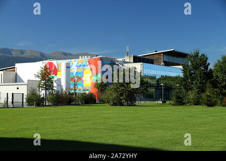 Building of the CERN ATLAS Experiment, Geneva, Switzerland.
