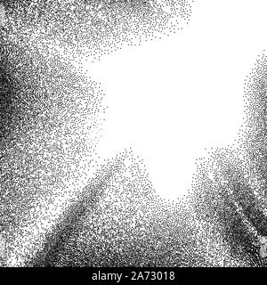 Abstract background with wave of scattered dots Stock Vector