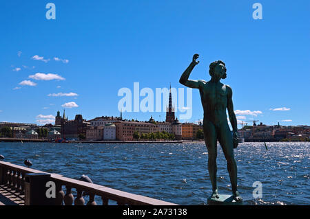 Travel to Scandinavia under summer,Stockholm in Sweden Stock Photo