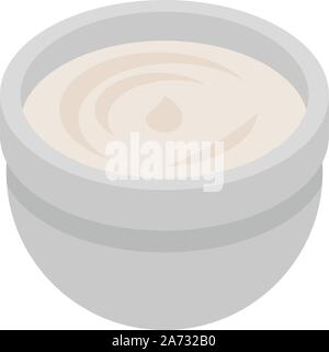 New mayonnaise sauce icon, isometric style Stock Vector