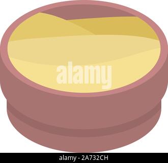 Home mayonnaise icon, isometric style Stock Vector
