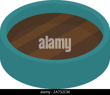 Cocoa spice icon, isometric style Stock Vector