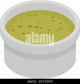Gourmet sauce icon, isometric style Stock Vector