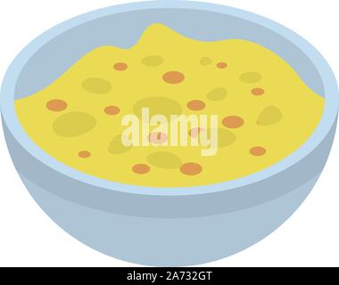 Soy sauce icon, isometric style Stock Vector