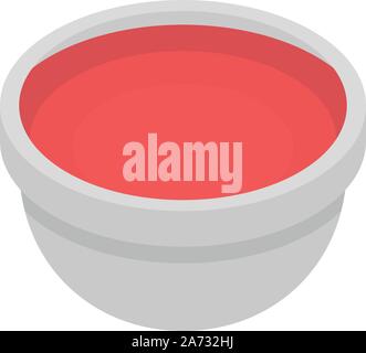 Red sauce icon, isometric style Stock Vector
