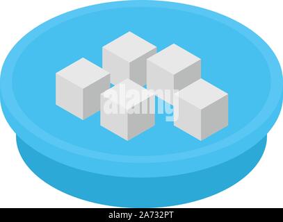Turkish sweets icon, isometric style Stock Vector