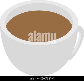 Turkish coffee cup icon, isometric style Stock Vector