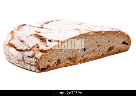 Rye bread isolated on white background Stock Photo