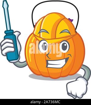 Automotive candy bucket in the cartoon refrigerator Stock Vector