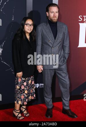 WESTWOOD, LOS ANGELES, CALIFORNIA, USA - OCTOBER 29: Actor Ewan McGregor arrives at the Los Angeles Premiere Of Warner Bros. Pictures' 'Doctor Sleep' held at the Westwood Regency Theater on October 29, 2019 in Westwood, Los Angeles, California, United States. (Photo by David Acosta/Image Press Agency) Stock Photo