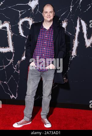 Westwood, United States. 29th Oct, 2019. WESTWOOD, LOS ANGELES, CALIFORNIA, USA - OCTOBER 29: Director Mike Flanagan arrives at the Los Angeles Premiere Of Warner Bros. Pictures' 'Doctor Sleep' held at the Westwood Regency Theater on October 29, 2019 in Westwood, Los Angeles, California, United States. (Photo by David Acosta/Image Press Agency) Credit: Image Press Agency/Alamy Live News Stock Photo