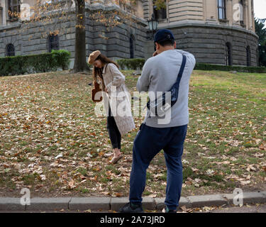 Belgrade, Serbia, Oct 7, 2019: Photo session Stock Photo