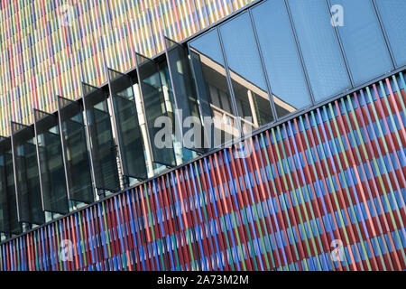Munich, Bavaria, Germany - October 23, 2026: A man uses the touchscreen ...