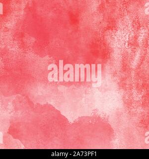 Red watercolor background with nice texture. Vector illustration of template for your graphic design. Free copy space for subtitles or text. Stock Vector