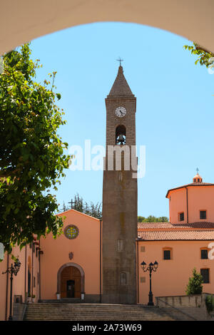 Catholic church in Fonni - Chiesa di San Giovanni Battista in Central Sardinia Italy Stock Photo