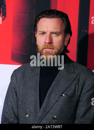 Los Angeles, California, USA 29th October 2019 Actor Ewan McGregor attends Warner Bros. Pictures Presents the US Premiere of 'Doctor Sleep' on October 29, 2019 at Regency Village Theatre in Los Angeles, California, USA. Photo by Barry King/Alamy Live News Stock Photo