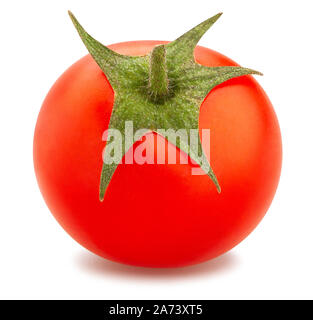 cherry tomato path isolated on white Stock Photo