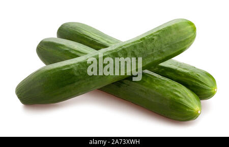 cucumber path isolated on white Stock Photo