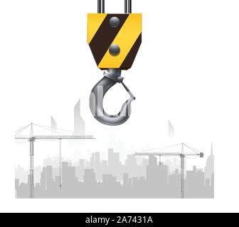 construction hook city Stock Vector