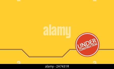 under construction background Stock Vector