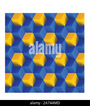 cube background 081 Stock Vector