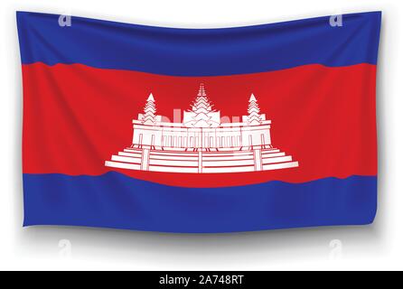 flag of cambodia Stock Vector