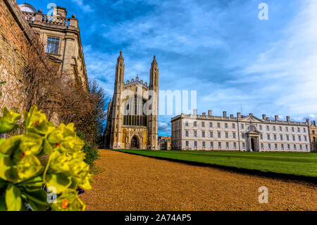 The fabulous King's College of the University of Cambridge Stock Photo