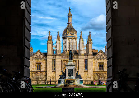 Fabulous Courtyard Of Cambridge University Stock Photo