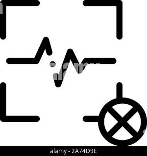 Cancel Action Voice Control Icon Vector Illustration Stock Vector