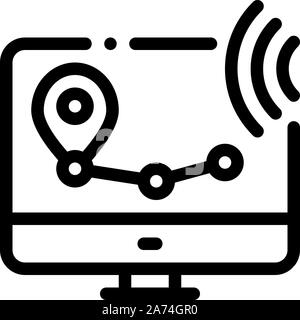 Wi-Fi Wireless Surveillance Voice Control Icon Vector Illustration ...