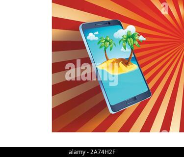 picture of smartphone Stock Vector