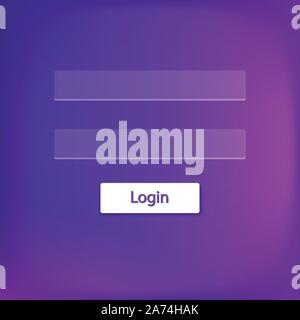 login colored menu 01 Stock Vector