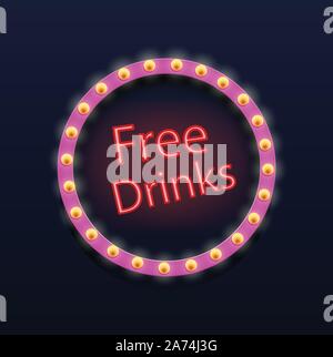 light sign on dark Stock Vector