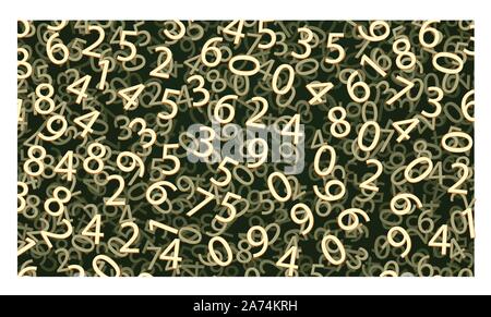 picture of numbers 01 Stock Vector