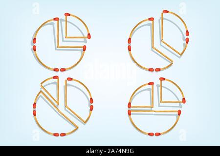matches business settings Stock Vector
