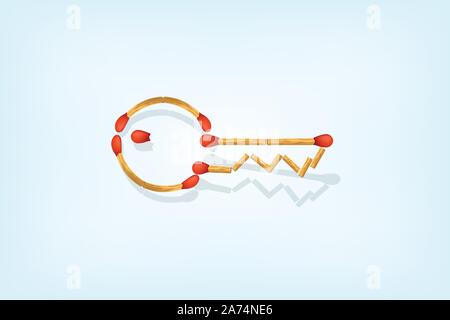 matches business settings Stock Vector