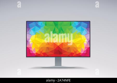 colorful image on wide screen Stock Vector