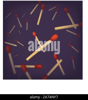 matches business settings Stock Vector